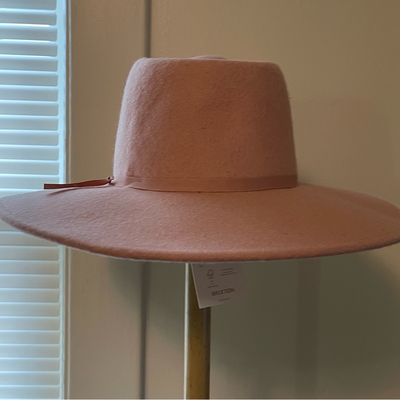Brixton cowboy hat in pink felt - Picture 2 of 7